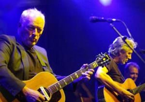 David Gilmour & Roger Waters en el concierto de Kiddington, Oxfordshire